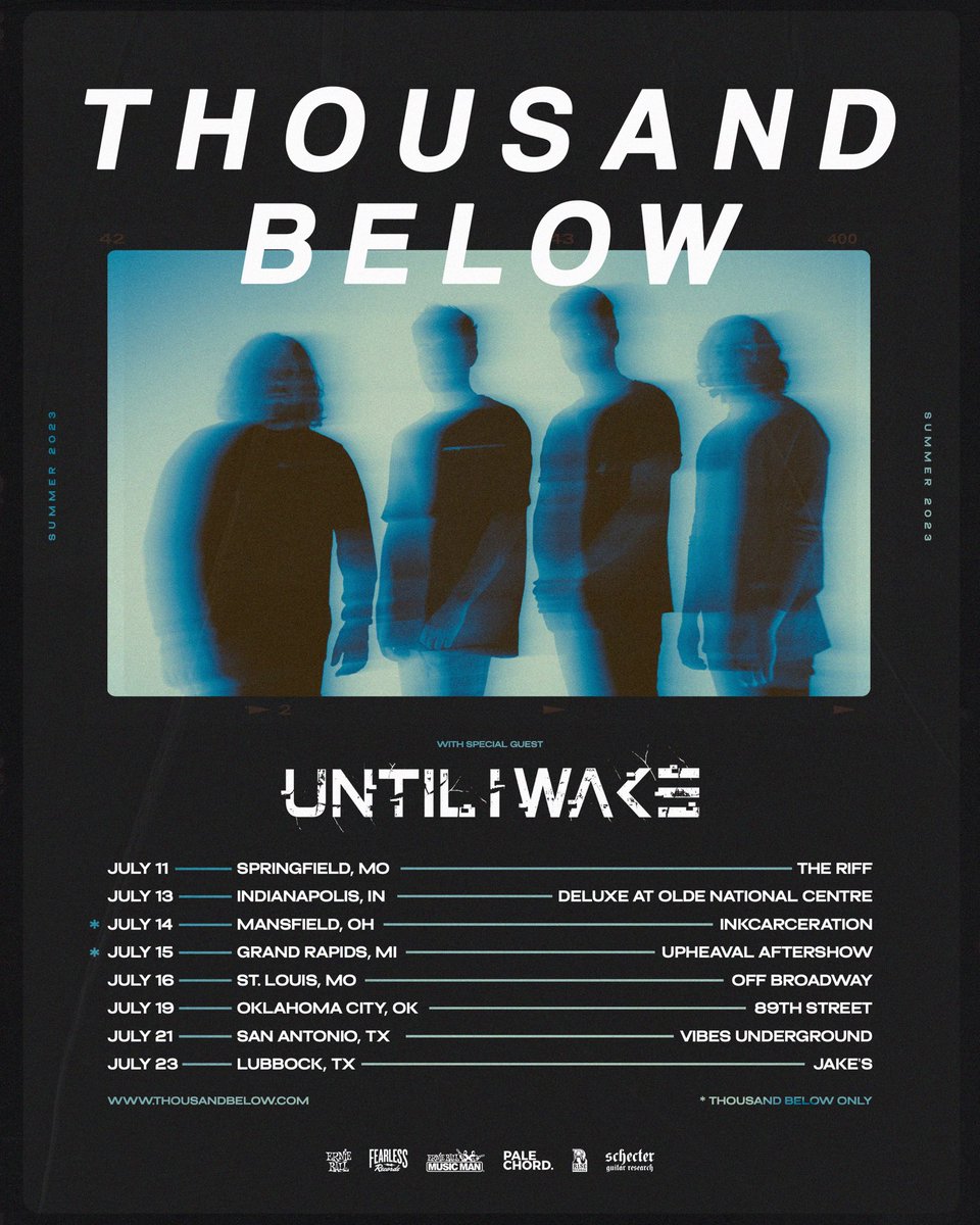 ThousandBelow's tweet photo. Playing some shows this summer with @untiliwake 

Tickets available now https://t.co/taasXw4PEp