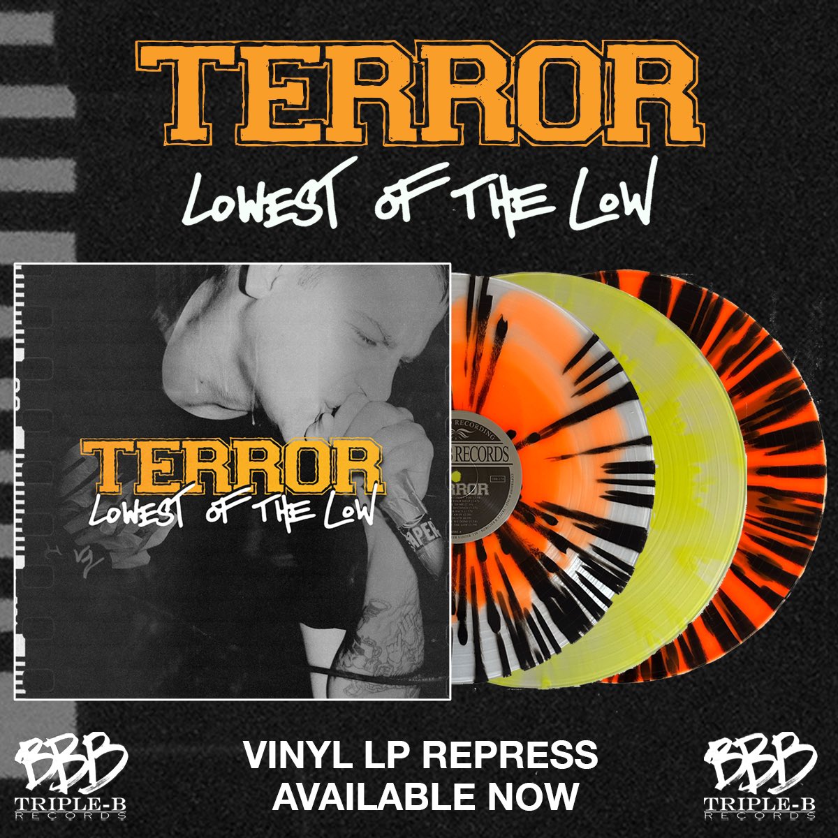 TripleBRecords's tweet image. LOWEST OF THE LOW
ONE WITH THE UNDERDOGS
ALWAYS THE HARD WAY 

BBB x @terrorhardcore 2023

triplebrecords.net/collections/te…