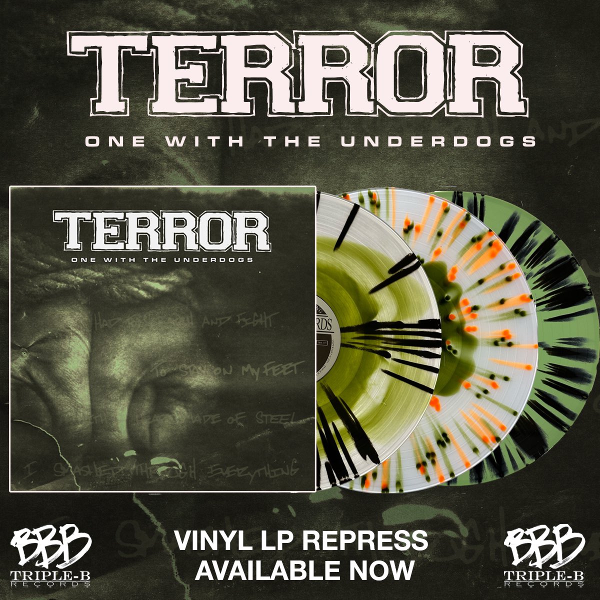 TripleBRecords's tweet image. LOWEST OF THE LOW
ONE WITH THE UNDERDOGS
ALWAYS THE HARD WAY 

BBB x @terrorhardcore 2023

triplebrecords.net/collections/te…