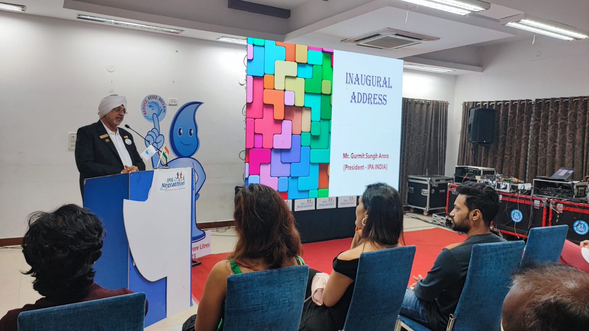 OfficialIPA's tweet photo. Mr. Gurmit Singh Arora, National President, Indian Plumbing Association briefing the audience about #IPANeerathon- #Run4Water
#IndianPlumbingAssociation #Plumbing #PlumbingServices #IPA #IPAEvent #Neerathon #NeerathonEvent #Event #LaunchEvent #EventDay #Runner #WaterAwareness https://t.co/4LwsiXTSyu