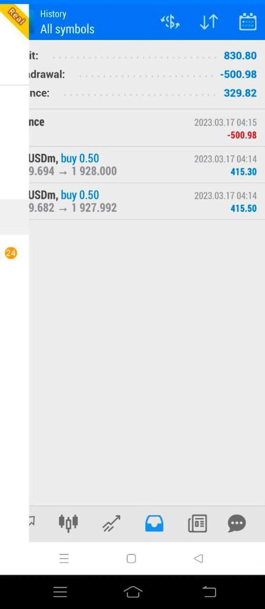 Aftabfx123's tweet photo. Today my booked profits https://t.co/JrKlrQRpzz