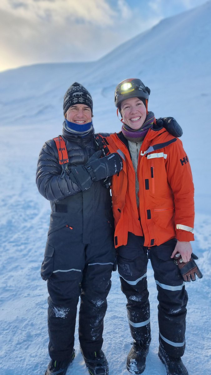 Mission: accomplished
It was such a privilege to take @TomCruise on an ice cave adventure here in Svalbard and show him the beauty and significance of ice. An absolute dream come true.

Many thanks to PolarX for making it happen!