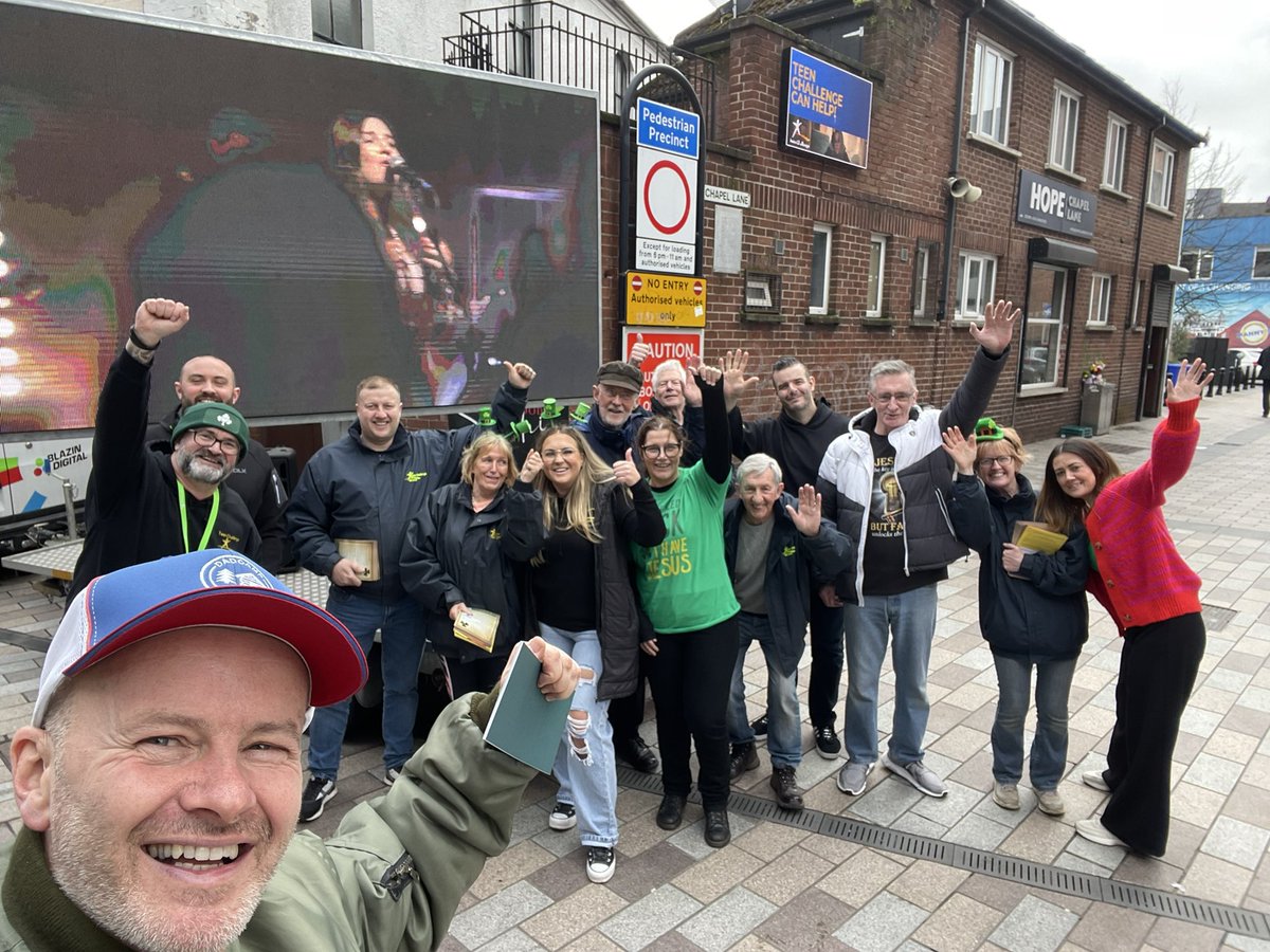 MitchBelfast's tweet photo. A good days street evangelism with the team in Belfast. Hundreds reached, dozens prayed for as well as those precious moments when people gave their life to Jesus.
Next stopping Nottingham, England to share my testimony tonight.
#WeChooseToGo #WeDoEvangelism https://t.co/B5BXDAFcxW