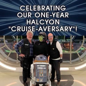 COME LISTEN as we discuss our past, present and future with "Lady H" and her crew! 💙 #galacticstarcruiser #starwars #halcyonstarcruiser #halcyon #starcruiser #wdw #wdwstarwars