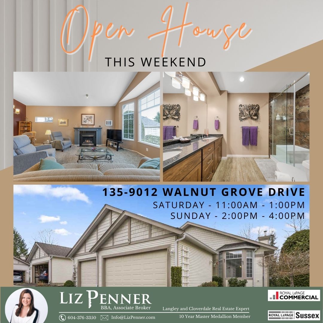 😍135-9012 Walnut Grove Open House this weekend!!

Here is the quick view of the property: lizpenner.com/listed-site-13…

 #endunit #townhome #openhouse #weekend #walnutgrove #LizPennerRealtor #RoyalLepageSussex #RoyalLepageCommercial