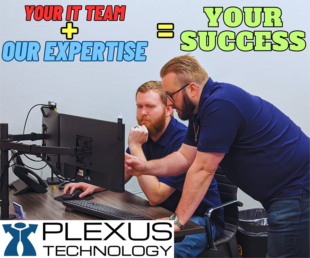 plexus_tech's tweet photo. Let’s take your IT from ordinary to extraordinary!

Our co-managed IT services can be the key to unlocking new levels of success. With Plexus Technology by your side, you can transform your business by dodging many pitfalls that you may otherwise encounter. Check out our free “How to Choose the Right Co-Managed IT Partner for Your Business” checklist to see if we are the right fit for you. https://t.co/1MKW8ioBHe

Don’t settle for second-rate; elevate your business! Upgrade with our co-managed IT services and watch your business succeed. Contact us today to learn more about how we can help you succeed. https://t.co/1DuchvpPtq

#PlexusTechnology #cybersecurity #manageditservices #VoIP #smallbusiness #marketing #Arizona #comanagedIT #informationtechnology #AZ #Arizonabusiness #cloudservices #digitalmarketing #itcompany
