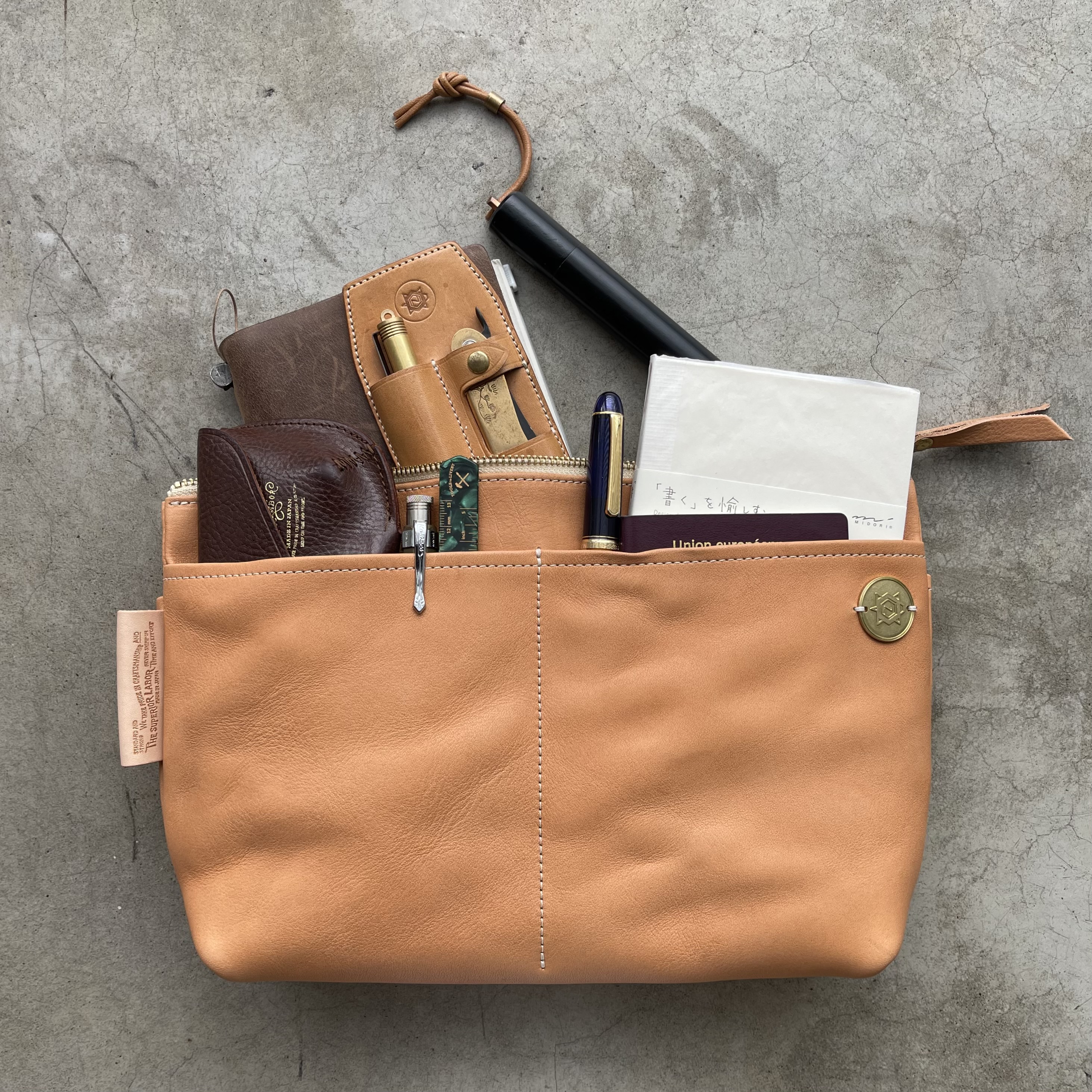 Tools to Liveby Small Leather Pouch