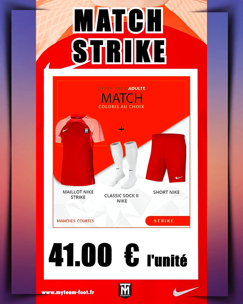 myteamfoot_fr's tweet photo. 𝙳é𝚌𝚘𝚞𝚟𝚛𝚎𝚣 𝚗𝚘𝚝𝚛𝚎 𝚘𝚏𝚏𝚛𝚎 𝚙𝚊𝚌𝚔 𝚖𝚊𝚝𝚌𝚑 𝚜𝚝𝚛𝚒𝚔𝚎🔥
À 𝙳𝚎𝚌𝚘𝚞𝚟𝚛𝚒𝚛 👉🏼 https://t.co/MlIbrEfS1t

#nikepro #Nike #UCLdraw #VendrediLecture #UECL  #ChampionsLeague #CreditSuisse #GPTT #GPT4 #lcdlf3  #LiverpoolFC #Oscars #basgnt #BM100 #RTL2 https://t.co/MseLfOlMby