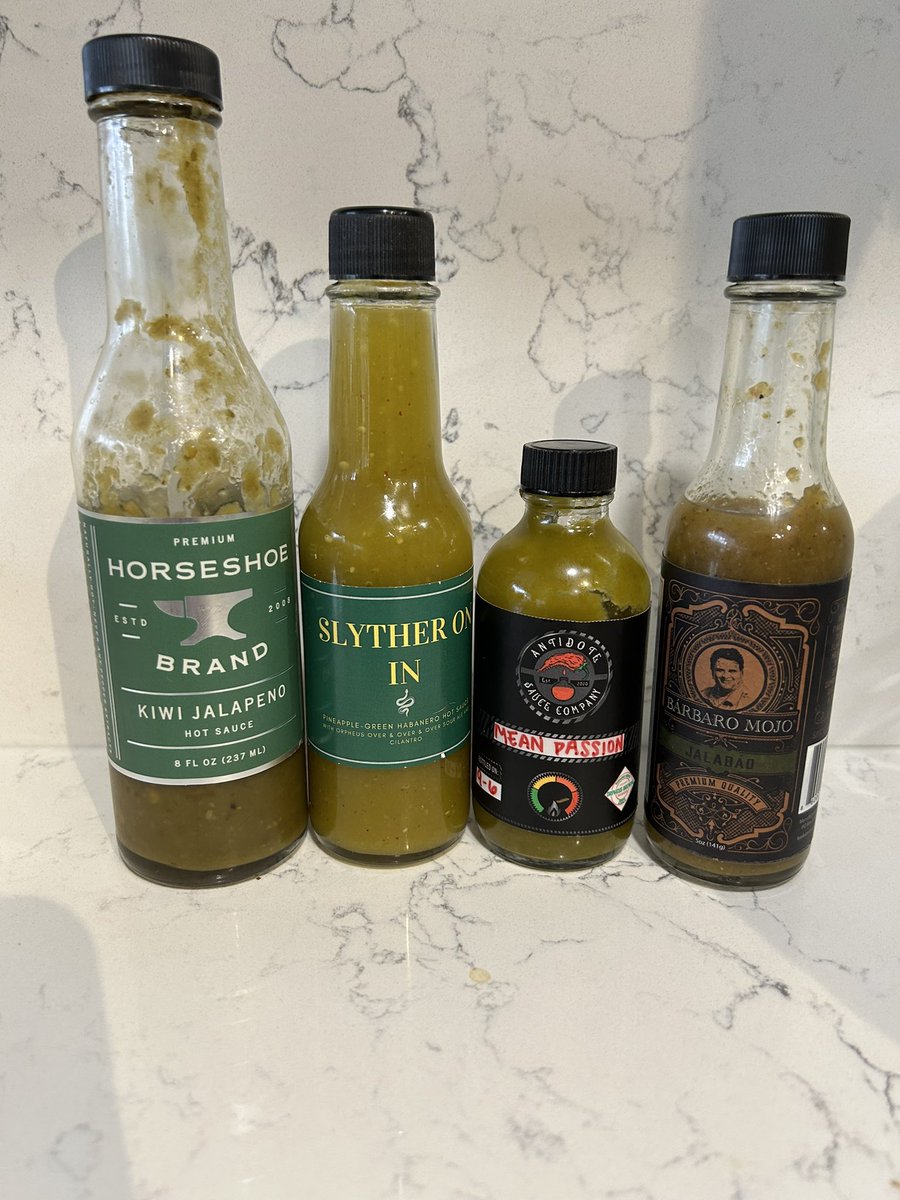 Show me you #shamrocks , I mean verde #hotsauce Happy #StPatricksDay2023 #stpaddysday <a href="/BarbaroMojo/">barbaroMojo</a> <a href="/HorseshoeBrand/">Horseshoe Brand</a> <a href="/Orpheus_Jason/">Jason</a> <a href="/orpheusbrewing/">Orpheus Brewing</a> <a href="/ConeyIslSaucery/">Coney Island Saucery</a> <a href="/thespicygnome/">The Spicy Gnome™</a> <a href="/thespicyshark/">The Spicy Shark</a> <a href="/pogospeppers/">Pogo's Peppers</a> <a href="/HighRiverSauces/">High River Sauces</a> <a href="/HKhotsauceNYC/">HellsKitchenHotSauce</a> @ZinThePhoenix <a href="/CarlSian/">Carl Sian</a> <a href="/ChillyReaper/">Chilly Reaper</a>