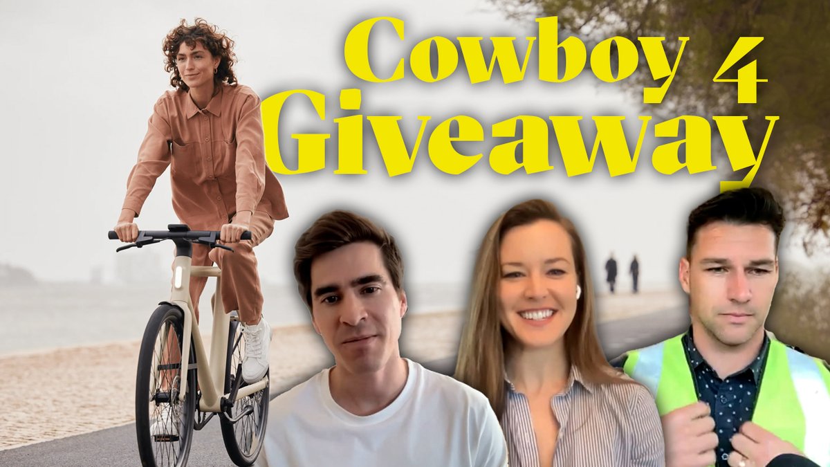 This week on Ride On! Tanguy Goretti joins us to talk about @Cowboy_Bikes's new hill-crushing AdaptivePower mode 💪

To celebrate, Cowboy is giving away a $3k smart bike away to one lucky viewer... Watch the video to learn how to enter to win.
youtube.com/watch?v=lP0b2c…