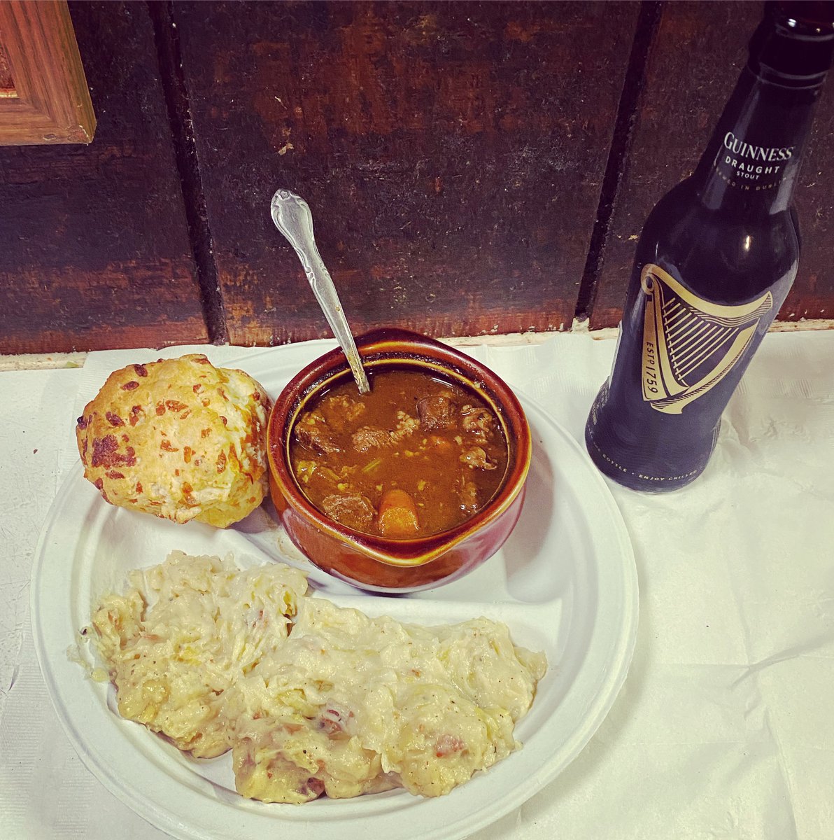 CBsLexington's tweet photo. Come celebrate St. Patrick’s Day at Charlie Brown’s and eat this homemade Guinness Stew and Colcannon paired with a cheddar biscuit! https://t.co/5zgvVjW3rH