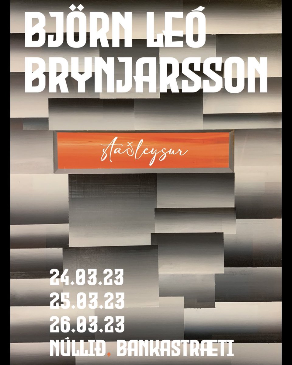 Föstudaginn 24. Mars verður opnun á myndlistarsýningunni minni Staðleysur í Núllinu Gallerý.
Sjáumst þar!