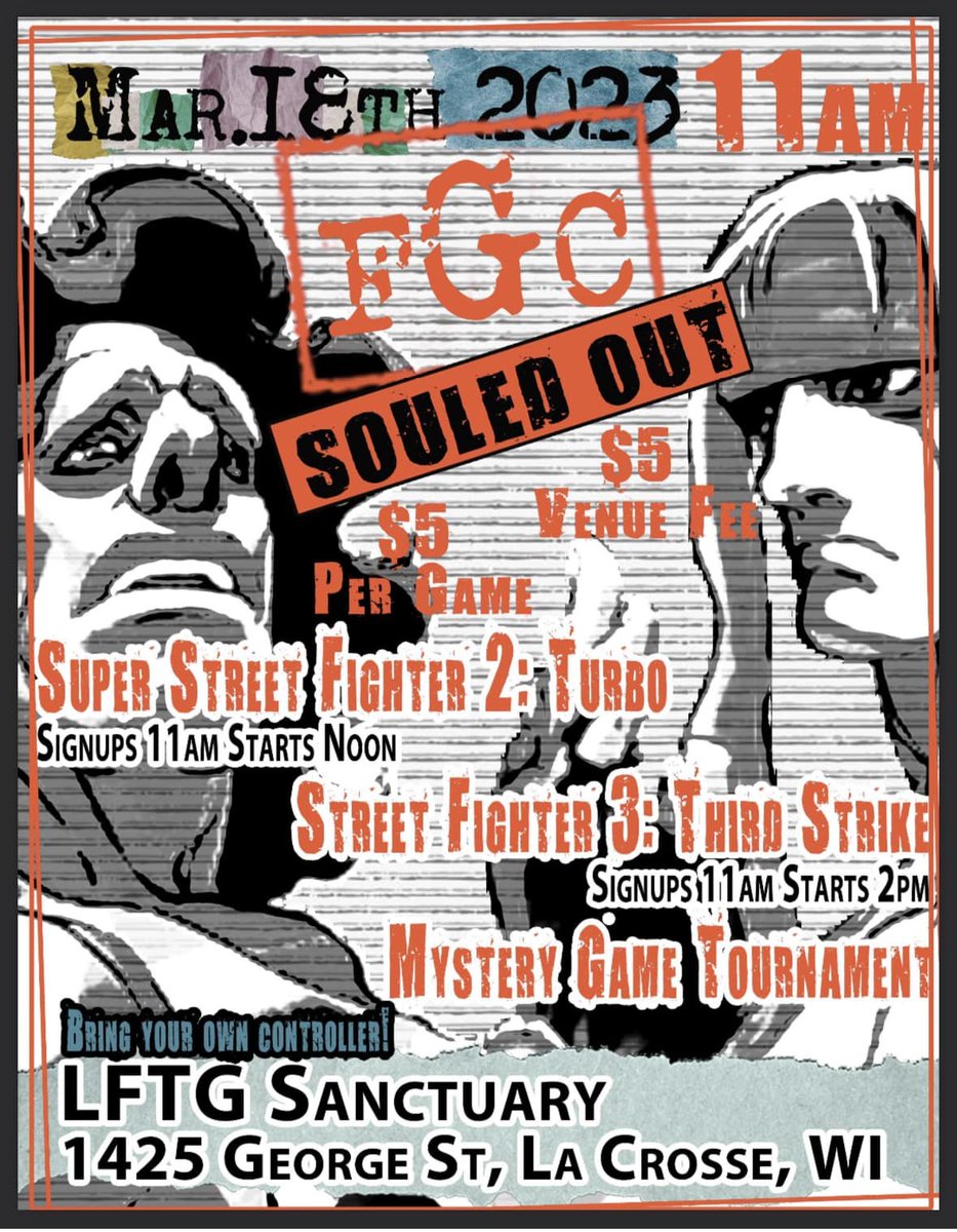 MashLegs's tweet photo. La Crosse monthly is tomorrow. ST, 3S and our debut of mystery! No stream this time, but it should be a fun one if you are in the WI/MN area!
https://t.co/idCDZvDxFE https://t.co/mm1pROBVol