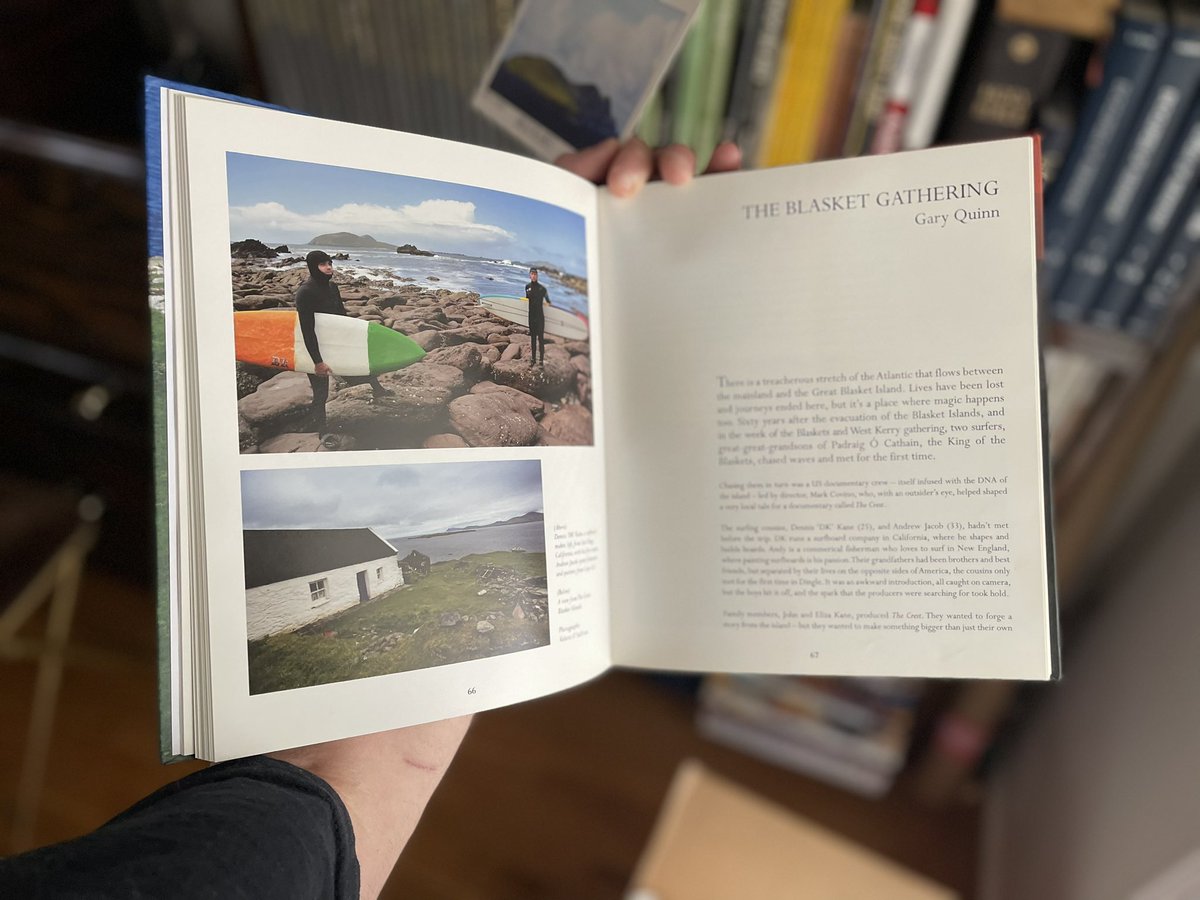 markcovino's tweet photo. Whoa, look what one of my friends just sent me! So random! He has no connection to the film and he randomly found this book in Ireland.
This is a great book of Irish history, btw. And I’m in it! I’m in BOOKS, yo!
#StPaddysDay #Ireland #Irish #TheGathering #Blaskets https://t.co/lyxpMLfr8t