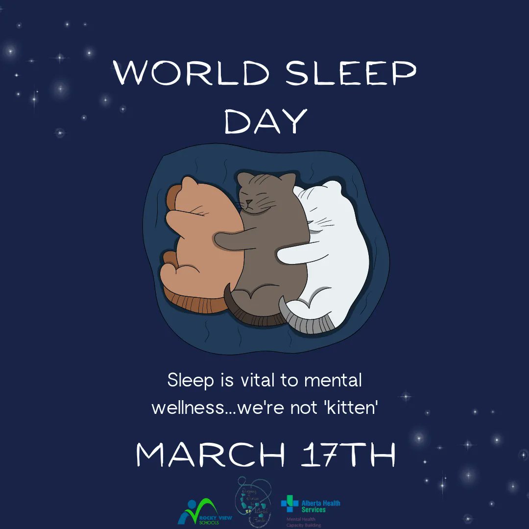 SteppingS2MH's tweet photo. World Sleep Day
Sleep is essential for your overall health? Just like eating well and exercising, sleep is a behaviour that is foundational to one's physical, mental and social well-being. #WorldSleepDay #MHCBAlberta #SteppingStonestoMentalHealth #sleepisessentialforhealth https://t.co/pGTBbfhGF2