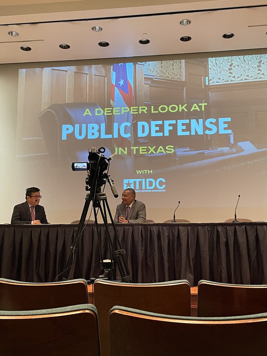 Editor in Chief @sewellchan interviews death row exoneree, Anthony Graves, @TexasTribune and @TIDC_News symposium, “A Deeper Look at Public Defense in Texas.”  #ttevents #txlege #gideonday