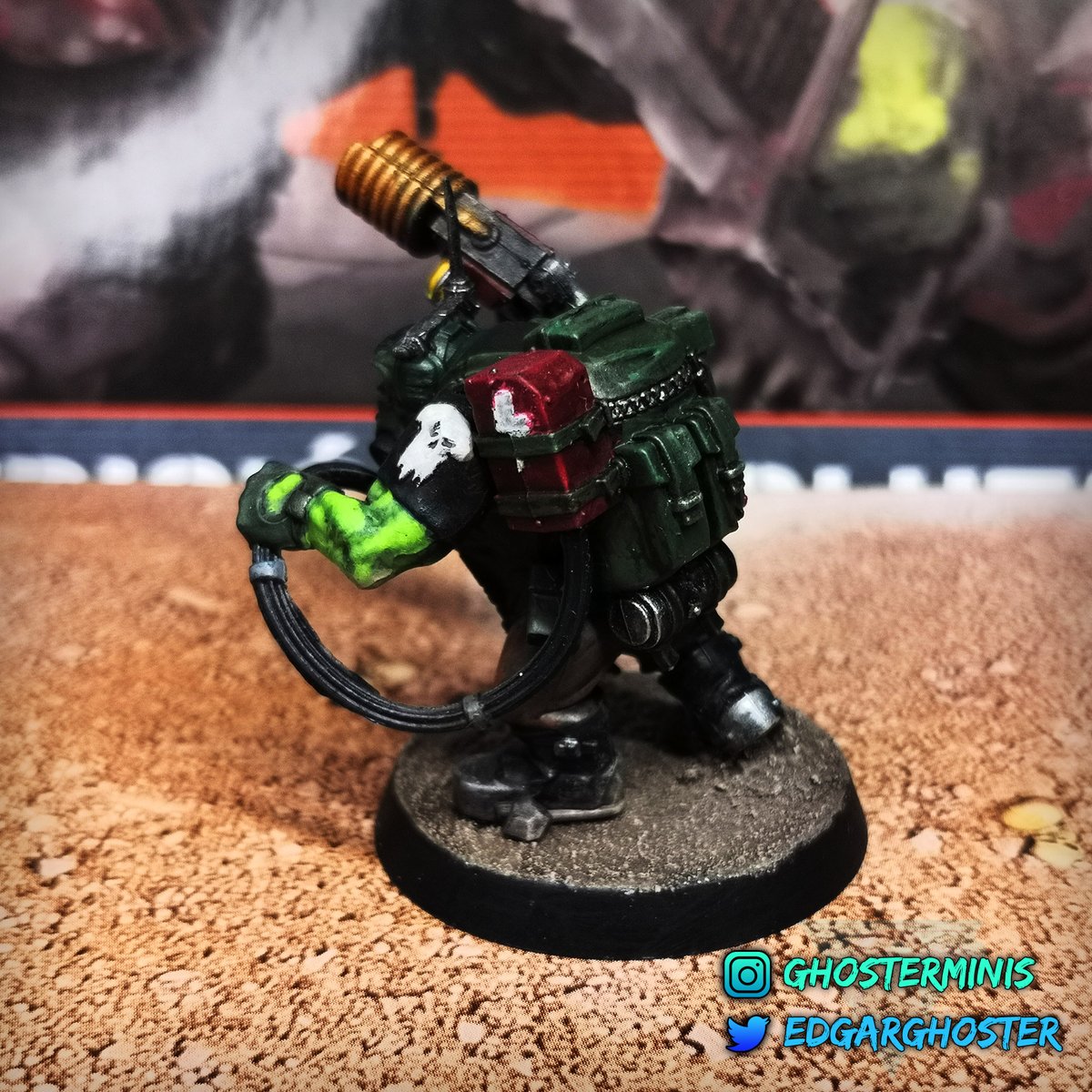 EdgarGhoster's tweet photo. Kommando Comms Boy - Ork

#killteam #killteam40k #orks #octarius #orkkommandos #warhammer40k #warhammer https://t.co/5sWPzX9mnb