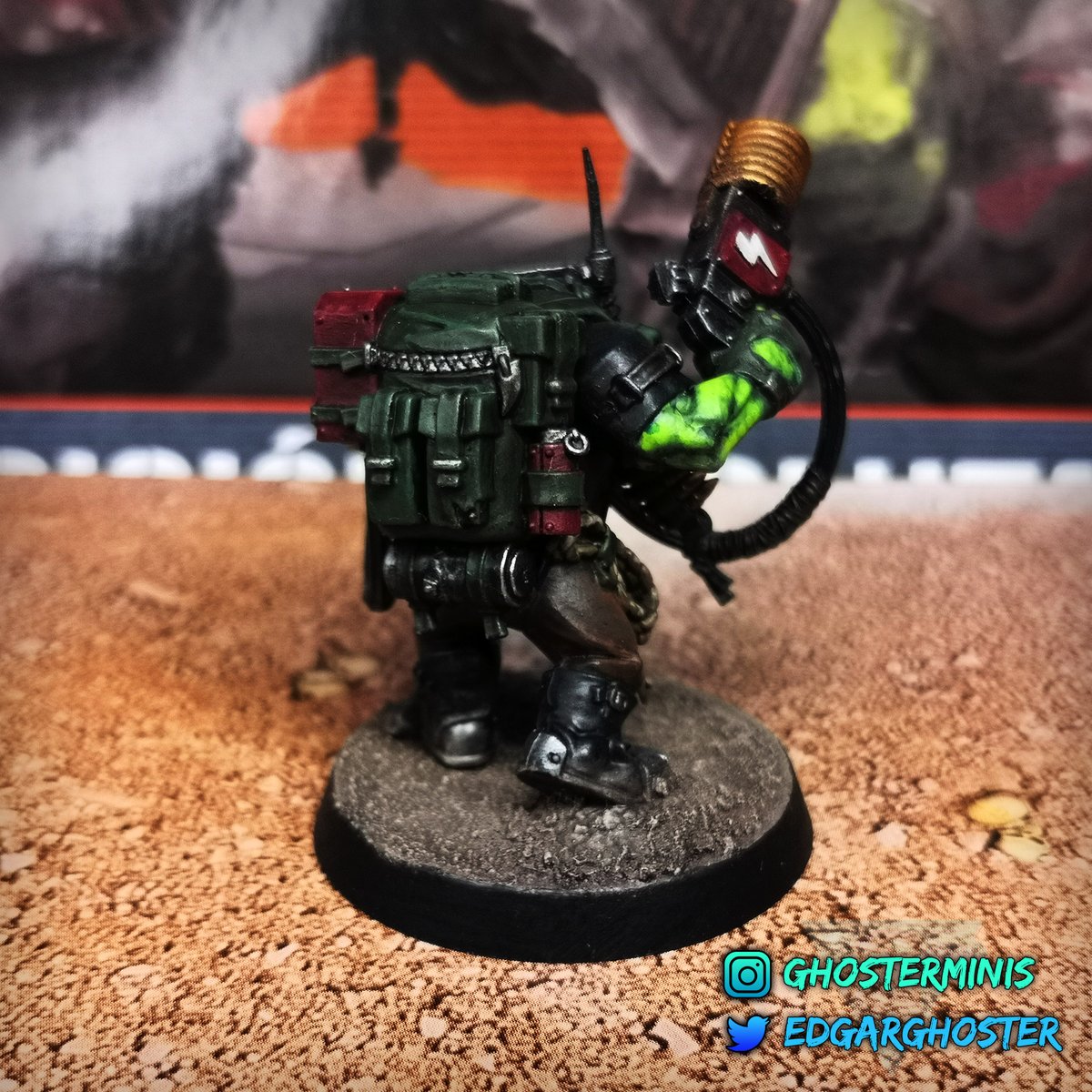 EdgarGhoster's tweet photo. Kommando Comms Boy - Ork

#killteam #killteam40k #orks #octarius #orkkommandos #warhammer40k #warhammer https://t.co/5sWPzX9mnb