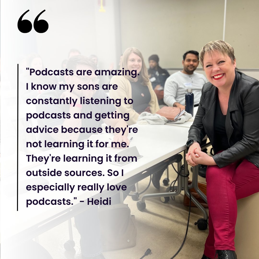 When I speak about podcasting or talk to someone about starting their own show, I love hearing why they love podcasts. What is your reason?  

Sign up for my FREE Masterclass so you can get started.  
themastermind.city/podcastmasterc… 
#podcast #network #podcasters