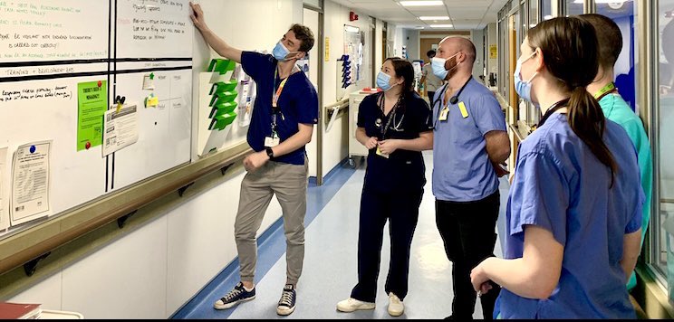 "Druggle" in MAU RAH MAU today led by our Pharmacist Josh. A monthly huddle to learn from drug errors and missed doses. <a href="/NHSGGC/">NHS Greater Glasgow and Clyde</a> <a href="/NHSGGCCQIN/">NHSGGC Clinical Quality Improvement Network</a> <a href="/Iainwkeith/">Iain Keith</a> <a href="/NHSGGCPharmacy/">NHSGGC - Pharmacy Services</a> <a href="/ciaraki44350086/">ciara king</a> <a href="/rachael_rodger/">Rachael Rodger</a>