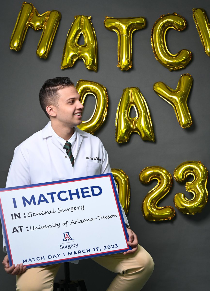 الحمدلله حمدًا كثيرًا طيبًا مباركًا فيه❤️

تم قبولي في البورد الأمريكي للجراحة العامة في جامعة اريزونا🇺🇸 

My dream of becoming a Surgeon in the US has just begun🎉

Super excited to be joining <a href="/UofAZSurgeryRes/">UofAZ Surgery Residents</a> <a href="/UofAZSurgery/">University of Arizona Department of Surgery</a> 
😍

#Match2023 #MatchDay  
#GenSurgMatch2023 
#IMG