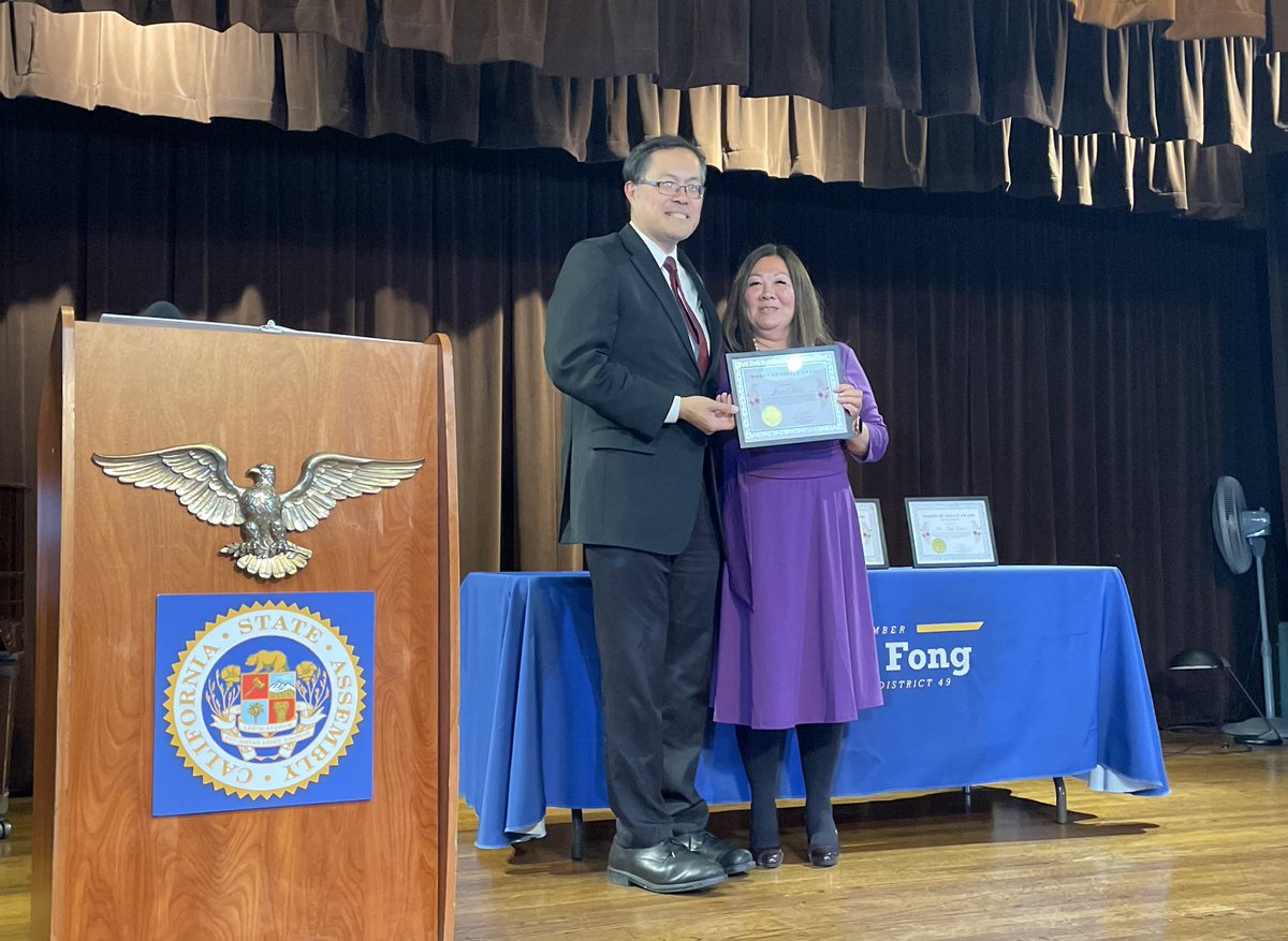 alhambrausd's tweet photo. We are CHEERING Janet Lees, Asst. Superintendent Education Services for being named a 2023 Woman of Impact by @AsmMikeFong‼️🥳 
A true champion of AUSD children + colleagues for 4 decades, Janet Lees’ impact ripples out across the district + the SGV community. 🙏💙🙏 https://t.co/WKZZVB58Ko