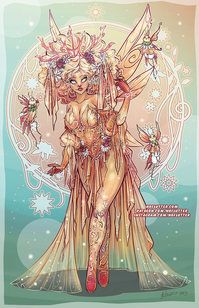 NoFlutter's tweet image. Have a good day with a Sun Fairy &amp;lt;3
#artwork #drawing #fairy #fairyart #art #ArtistOnTwitter