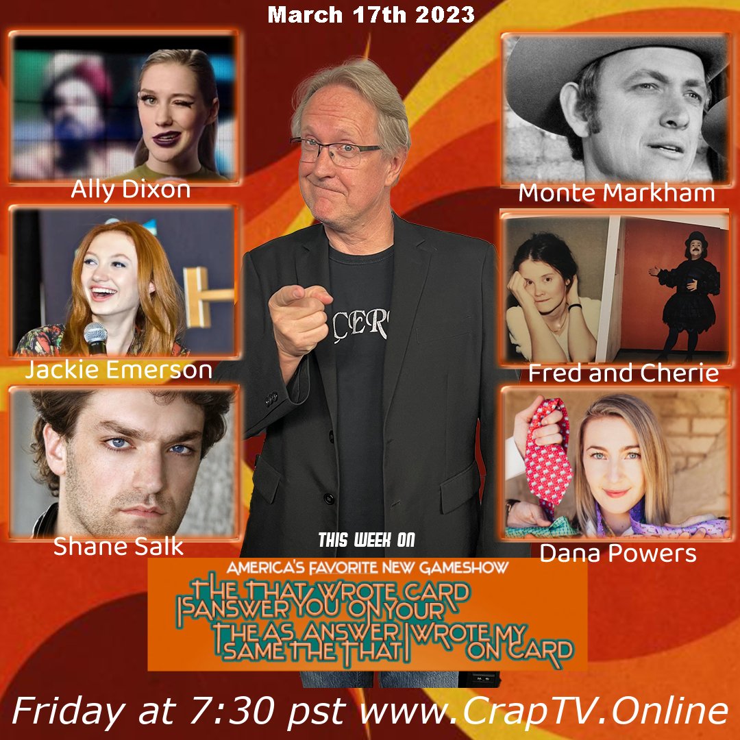 Game Show DAY! ITATYWOYCTSATATIWOMC is bringing it hard! Or soft... really anyway you like it. It's live so I have no way of knowing! But it's going to be good!

<a href="/ShaneSalk/">Shane Salk</a> 
<a href="/dana_pollak/">Dana Pollak</a> 
@jackie_emerson 
<a href="/allysonofadixon/">Ally Dixon</a> 
<a href="/fred/">Fred</a>.applegate
@GeorgeAckles