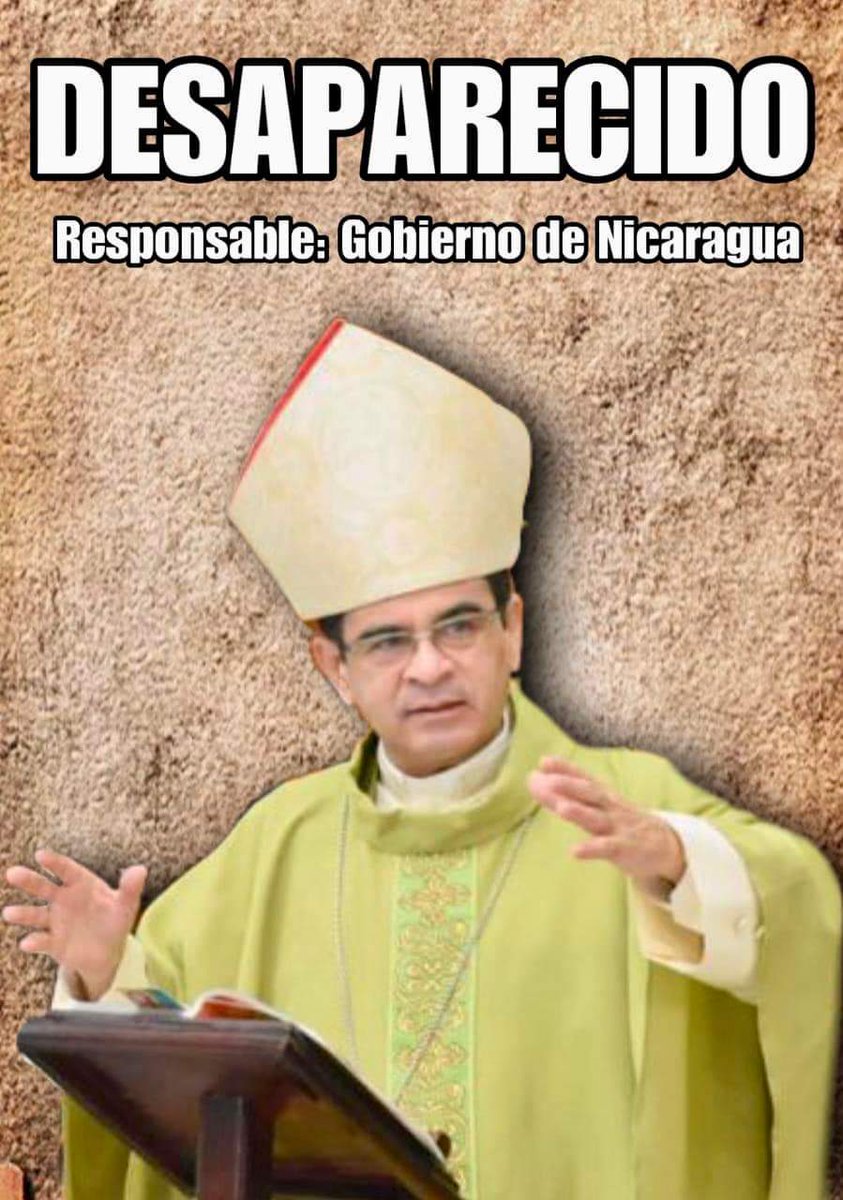 VctorHu82041913's tweet photo. A los tiranos les molestan los profetas, pero Dios no dejará de suscitarlos mientras exista quien quiera sumir a su pueblo en la miseria, la esclavitud y la ignominia.
¡Libertad para Mons. Rolando Álvarez! #SOSNicaragua https://t.co/QIL9UmtsMG