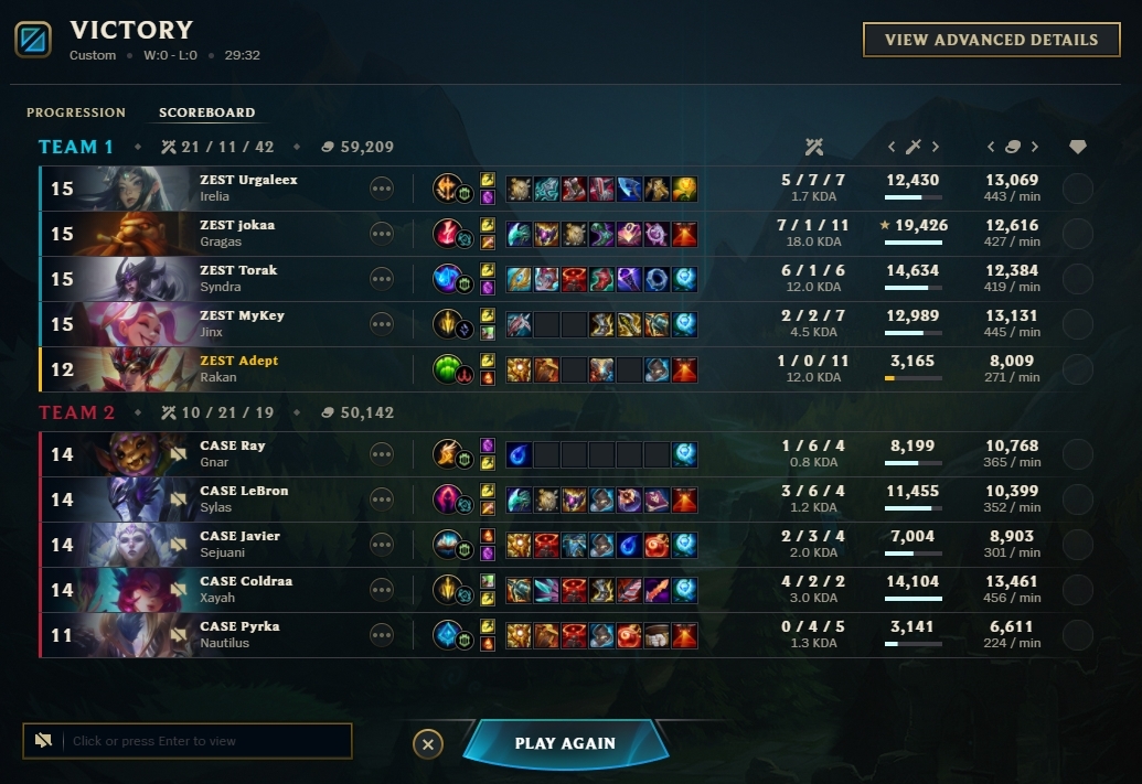 lolAdept's tweet image. We finally got to show what we can do and beat @CaseEsports and we still dont make playoffs. Sad end to the split but im proud about how much we improved during the split gg.