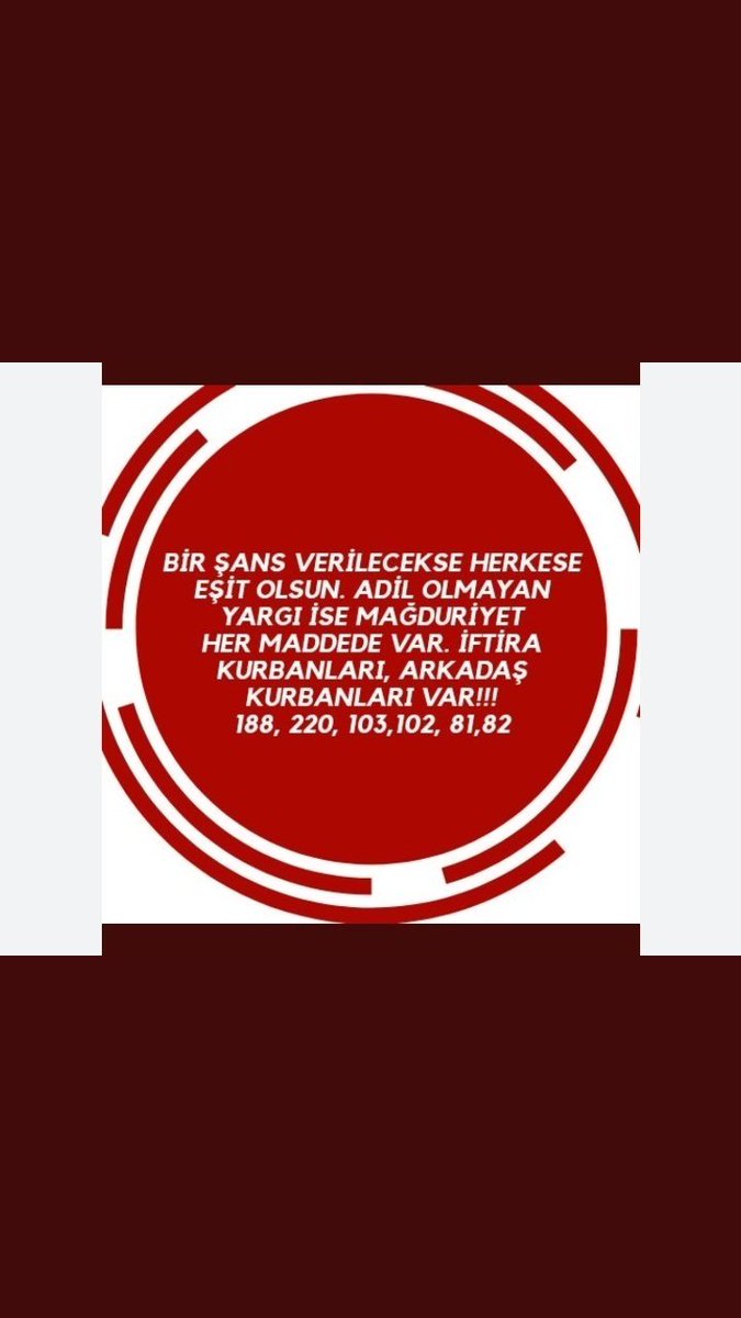 SIRADA BİZ VARIZ‼️
SIRADA BİZ OLMALIYIZ ‼️
SIRADA SONUÇLANMASI BEKLENEN AF  VAR ‼️
UMUT VERDİNİZ,HAYAL KURDURDUNUZ, PLAN YAPTIRDINIz‼️

GERİ DÖNÜŞÜ YOK❗️

SONUÇLANMAK ZORUNDA❗️
 Affet Türkiyem