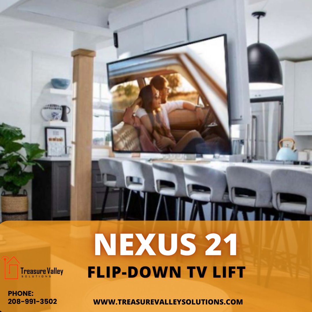 A Flip-Down TV lift expands layout options and conceals the TV when not in use🚀

Enjoy the best with Nexus 21🧡

 #tvmount #earthmovers  #homeautomation #interiordesign #smarthometechnology #idahogram #idahoexplored #idahome #visitidaho #idahodaily #idaholife
