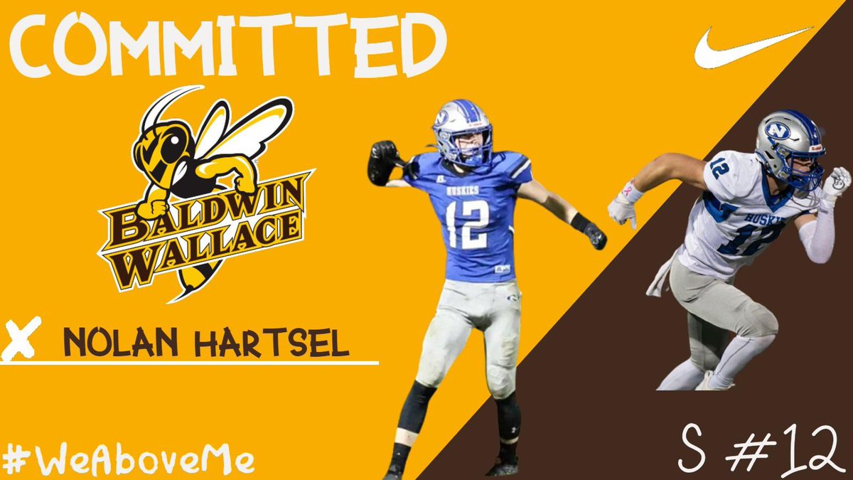 I’m happy to announce that I will continue my academic and athletic career at Baldwin Wallace!  I want to thank my family, friends, and coaches for supporting me on this journey. #YJ4L  @EthanNichol10 @CoachHilvert