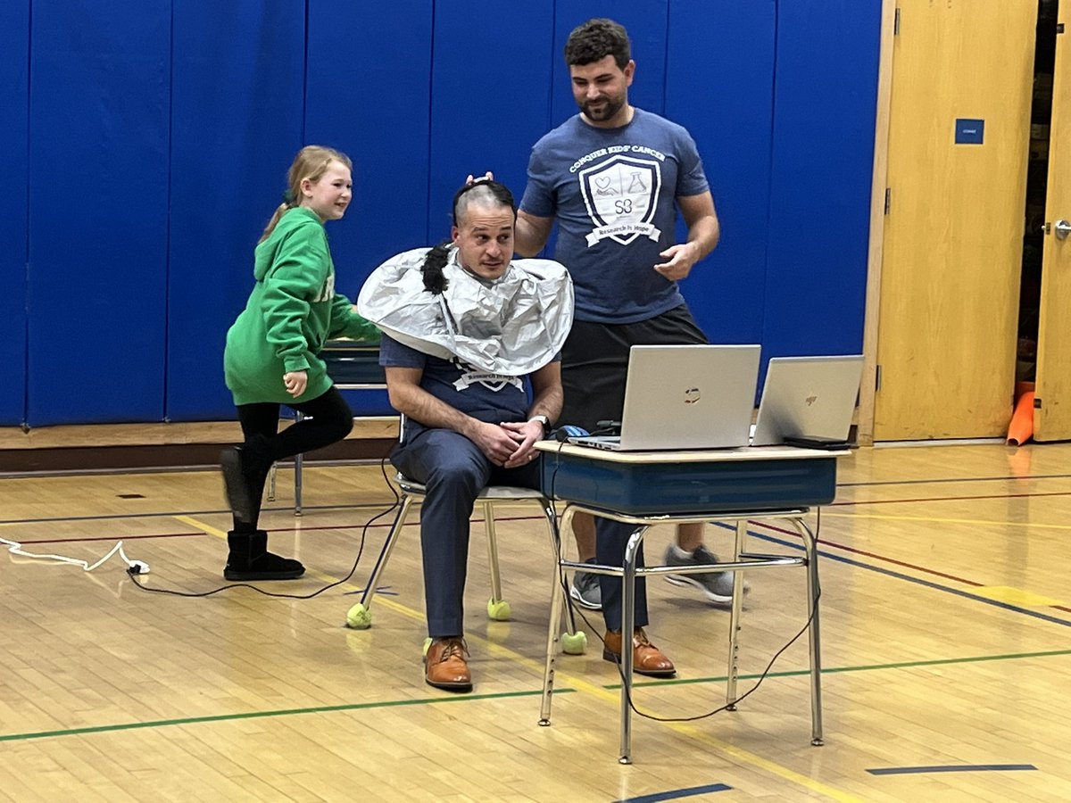It was a pleasure shaving my head with Mr. Kimpland and Mr. Gangemi to raise money for <a href="/StBaldricks/">St. Baldrick's Foundation</a>!