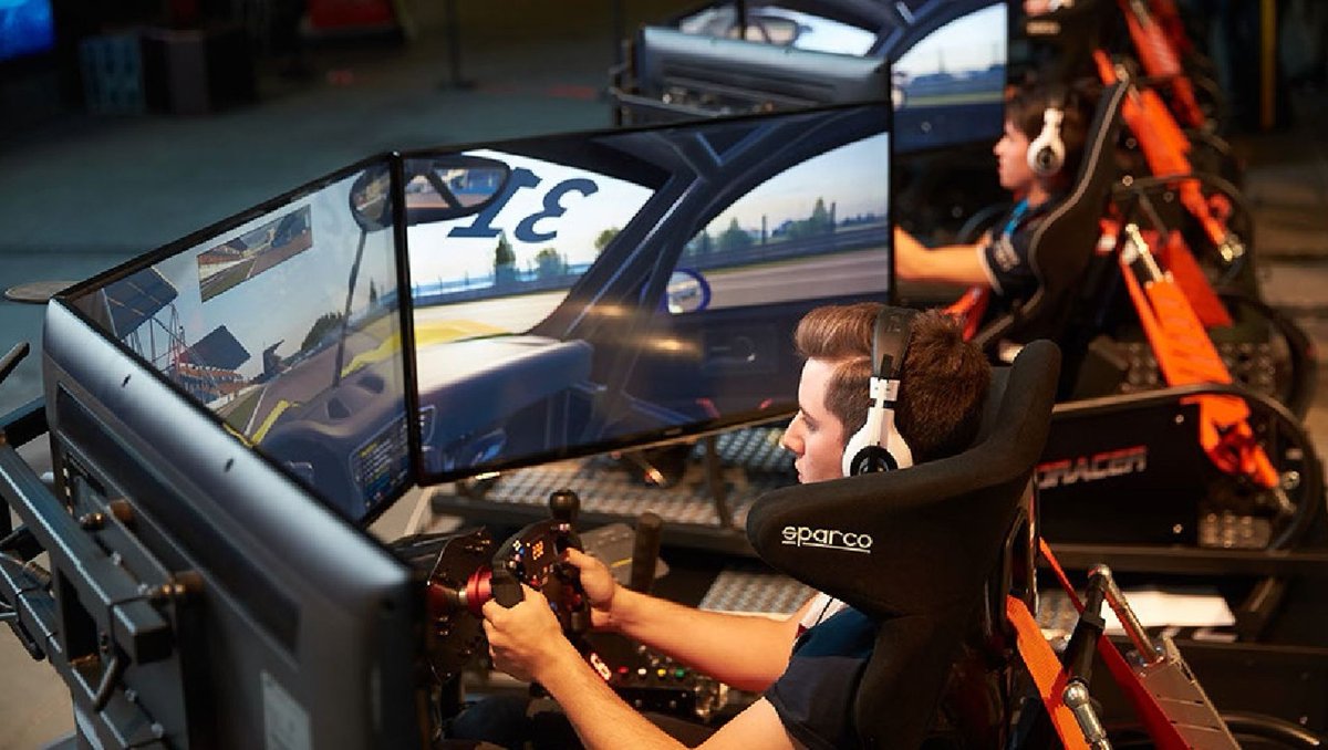 As you race, our simulators will provide realistic haptic feedback, simulating the feel of the road under your wheels that you'd experience in a real race car. You'll feel like you're really behind the wheel! #simracing #simracer #cubecontrols #gt3 #formula1 #iracing #dbox