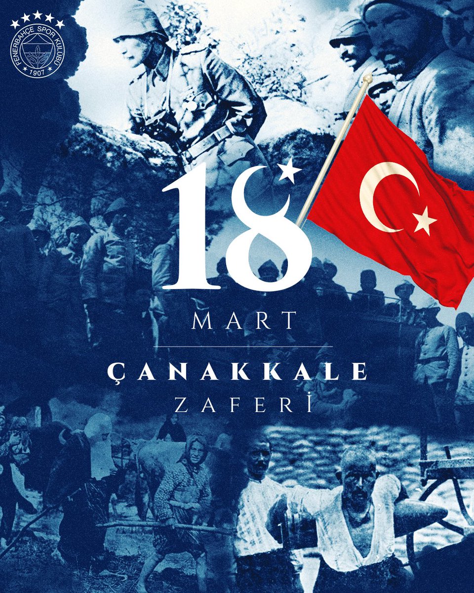 Başta Ulu Önderimiz Mustafa Kemal Atatürk olmak üzere Çanakkale’yi geçilmez kılan tüm şehitlerimizi ve gazilerimizi saygıyla, minnetle ve rahmetle anıyoruz. 18 Mart Çanakkale Zaferimizin 108. Yılı kutlu olsun! 🇹🇷