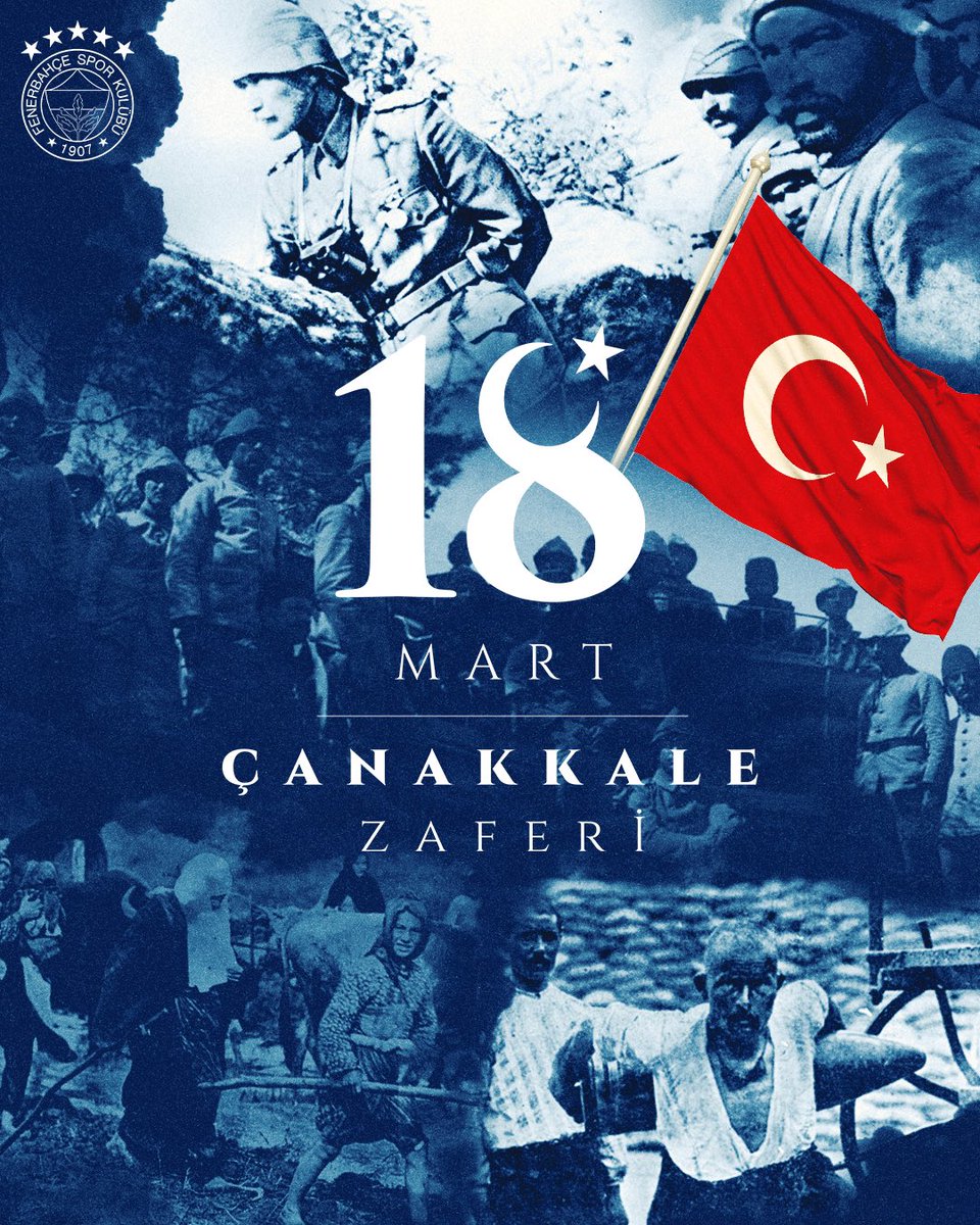 Başta Ulu Önderimiz Mustafa Kemal Atatürk olmak üzere Çanakkale’yi geçilmez kılan tüm şehitlerimizi ve gazilerimizi saygıyla, minnetle ve rahmetle anıyoruz.

18 Mart Çanakkale Zaferimizin 108. Yılı kutlu olsun! 🇹🇷