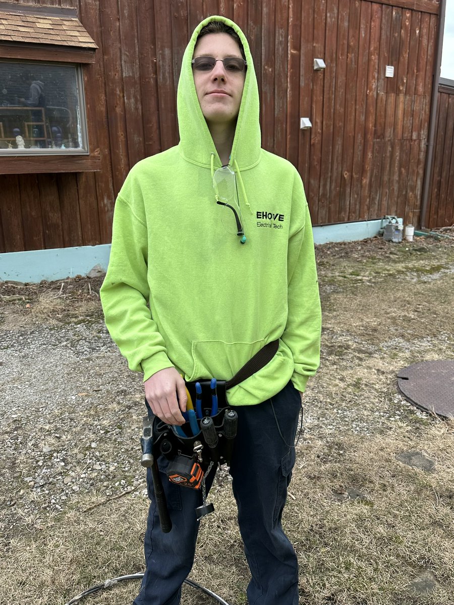 Joes favorite part of Electrical Tech is going to the job site #EHOVEvips