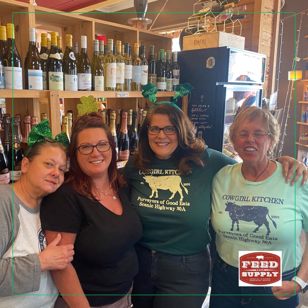 ckfeedandsupply's tweet photo. Happy St. Patrick’s Day from your cowgirls at CK’s Feed & Supply! 🍀 If you’re craving our Cowgirl Kitchen homemade chicken salad, you’re in luck!
🌈 Get Long Drinks BOGO right now! 💛
#CKFeedAndSupply #30A #GulfCoast #CowgirlUp #LetsRide #Shop30A #SoWal #ShopRosemaryBeach https://t.co/RQA7uEgjGX