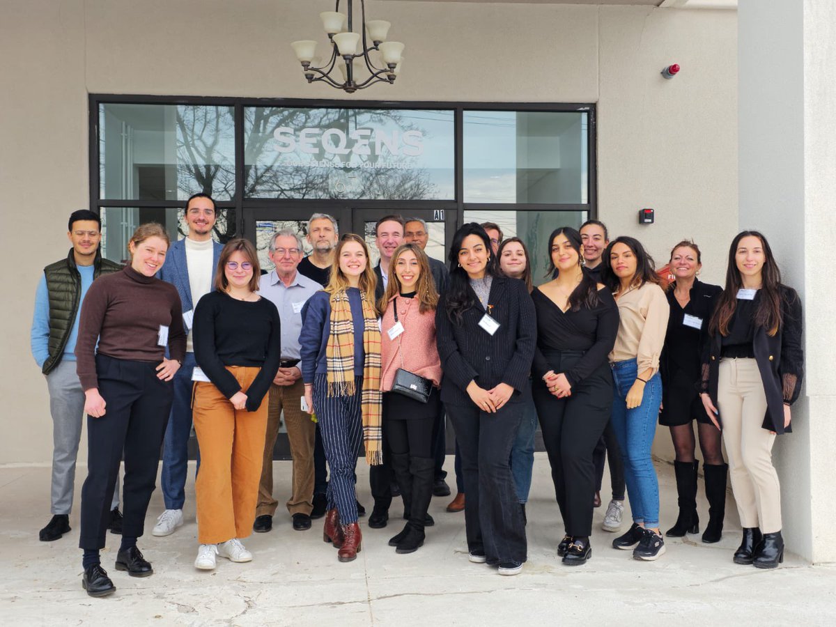 FranceinBoston's tweet photo. Thank you @Seqens_CDMO for your warm welcome of @UnivParisSaclay’s delegation of students and for supporting young women entrepreneurs 🙏 ! https://t.co/jT9QD10NeI