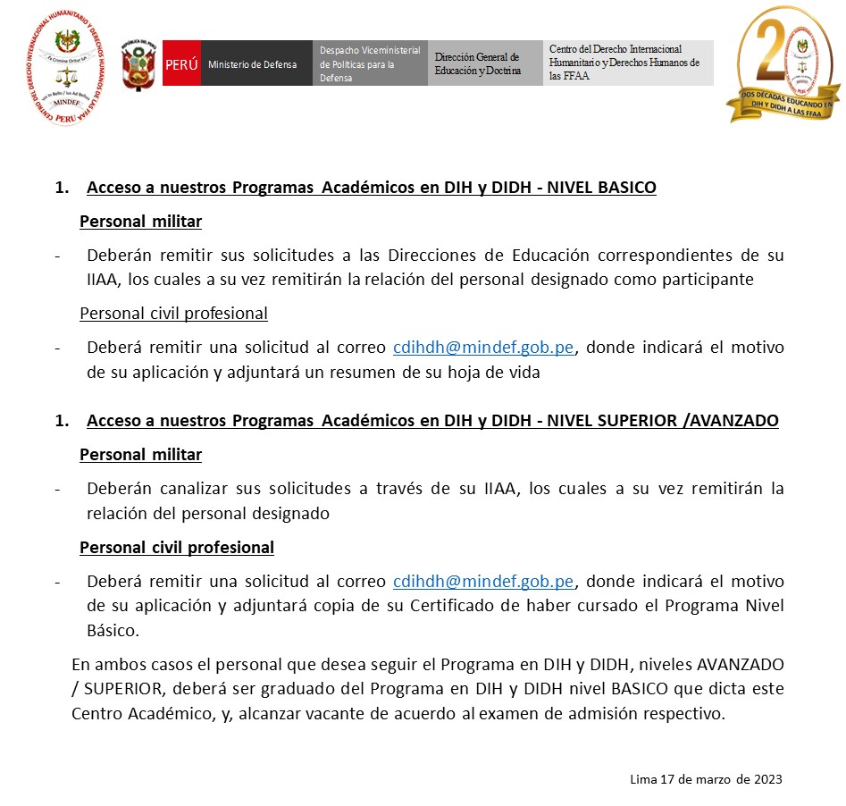 Centro del Derecho Internacional Humanitario tweet media