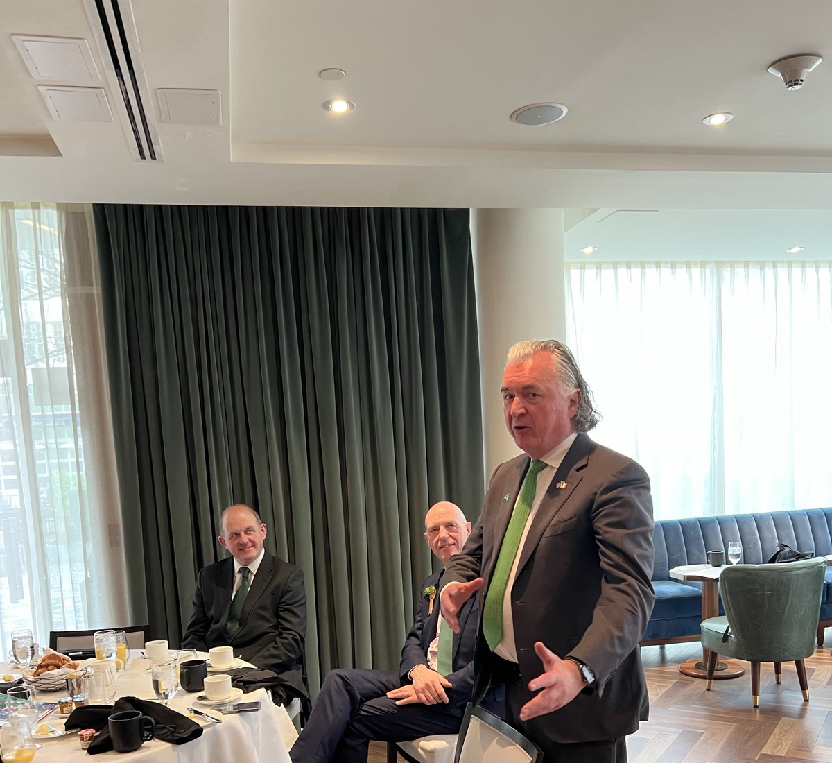 AmericanChamber's tweet photo. A huge thank you to everyone who attended AmCham's St. Patricks Day Business Breakfast in Washington DC this morning. We were delighted to hear from leaders from business and academic for a fantastic morning of networking and discussion.
#AmChaminDC https://t.co/MU91JAPXon