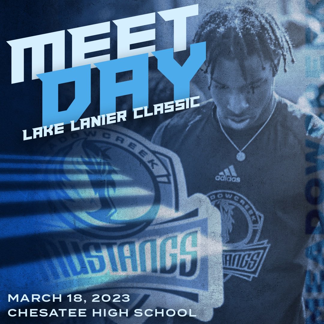 Full schedule below for tomorrow as the Mustangs travel to Chesatee High School for the Lake Lanier Classic.  #RideWithUs 
📍Chesatee High School
🗓️ Tomorrow 3/18
⏰ 9:30am 

ga.milesplit.com/meets/503548-l…