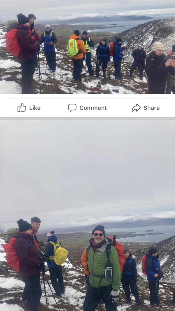 IpaHiking's tweet photo. Our March hike was on Achill Island last weekend. Thanks to John O’Sullivan for leading. Conditions worsened so hike was cut short. Safety first. Well done to all. #hikingadventures #achillisland #ipahikingclub #friends #ipaireland https://t.co/NxaNnbZdVd