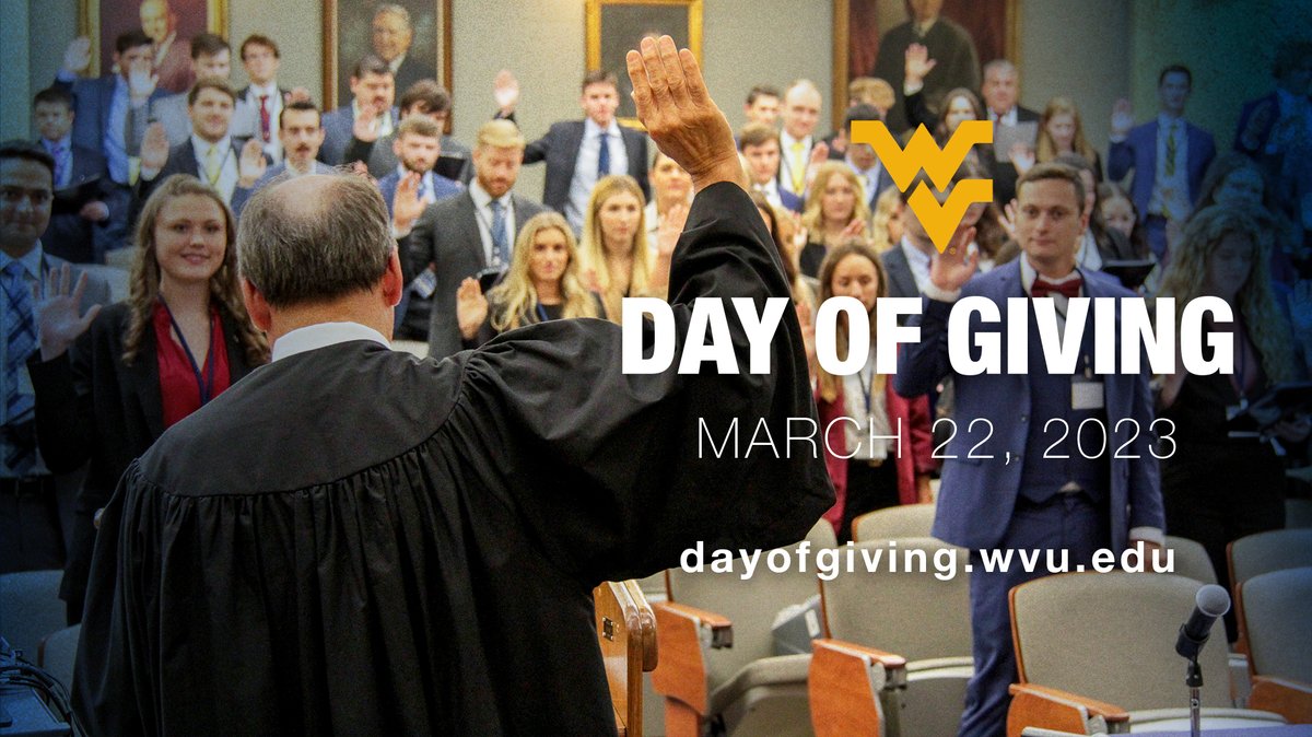 wvulaw's tweet photo. #WVUDayofGiving 101: This is what you need to know for Wednesday ➡️ https://t.co/5RkCMJ1N7r 💛💙 https://t.co/Of9UMjuljq