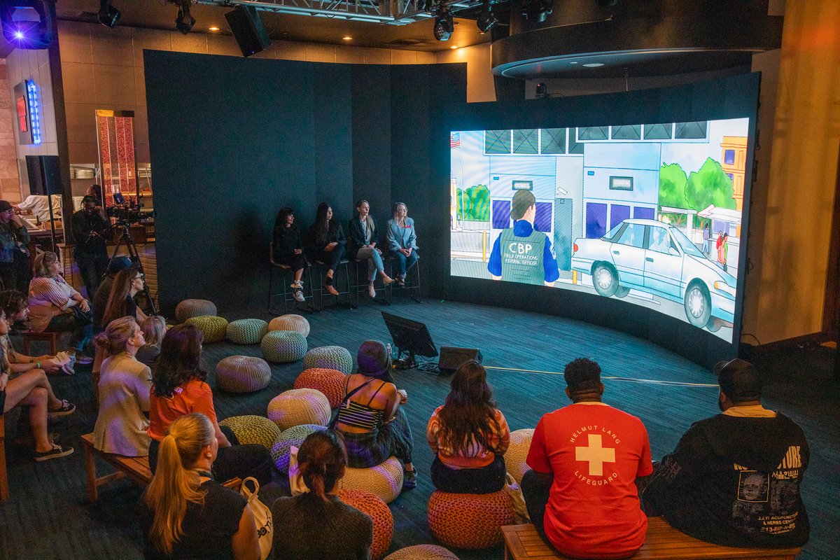 StoriesLandmark's tweet photo. What a ride! We had a blast at the #UArizonaSXSW Wonder House presenting a sneak preview of our upcoming environmental justice documentary.
Watch the whole conversation here:
https://t.co/ttNfEzO9ez https://t.co/ycOqbdVVqc