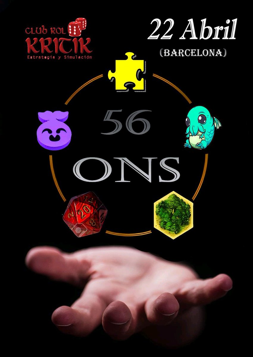 ClubKritik's tweet photo. La noche del 22 de abril, a partir de las 20h, abrimos puertas del @CCTomasaCuevas para que vengáis toda una noche de juegos durante el #56ONS con nosotros hasta las 8h!!! https://t.co/Rlt3MpmR0j