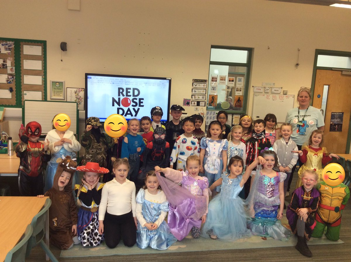 Lakeside_school's tweet photo. 1MC look great raising money for #RedNoseDay @comicrelief @CofELincoln #raisingmoneyforcharity #funclothes https://t.co/JRPKNZoLQo