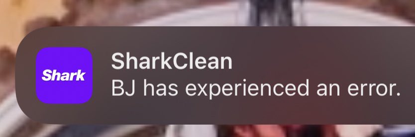 southernlowd's tweet photo. Named the robovac BJ because it’s great at sucking. Notifications like this will never get old. https://t.co/5WyDCs5JnH