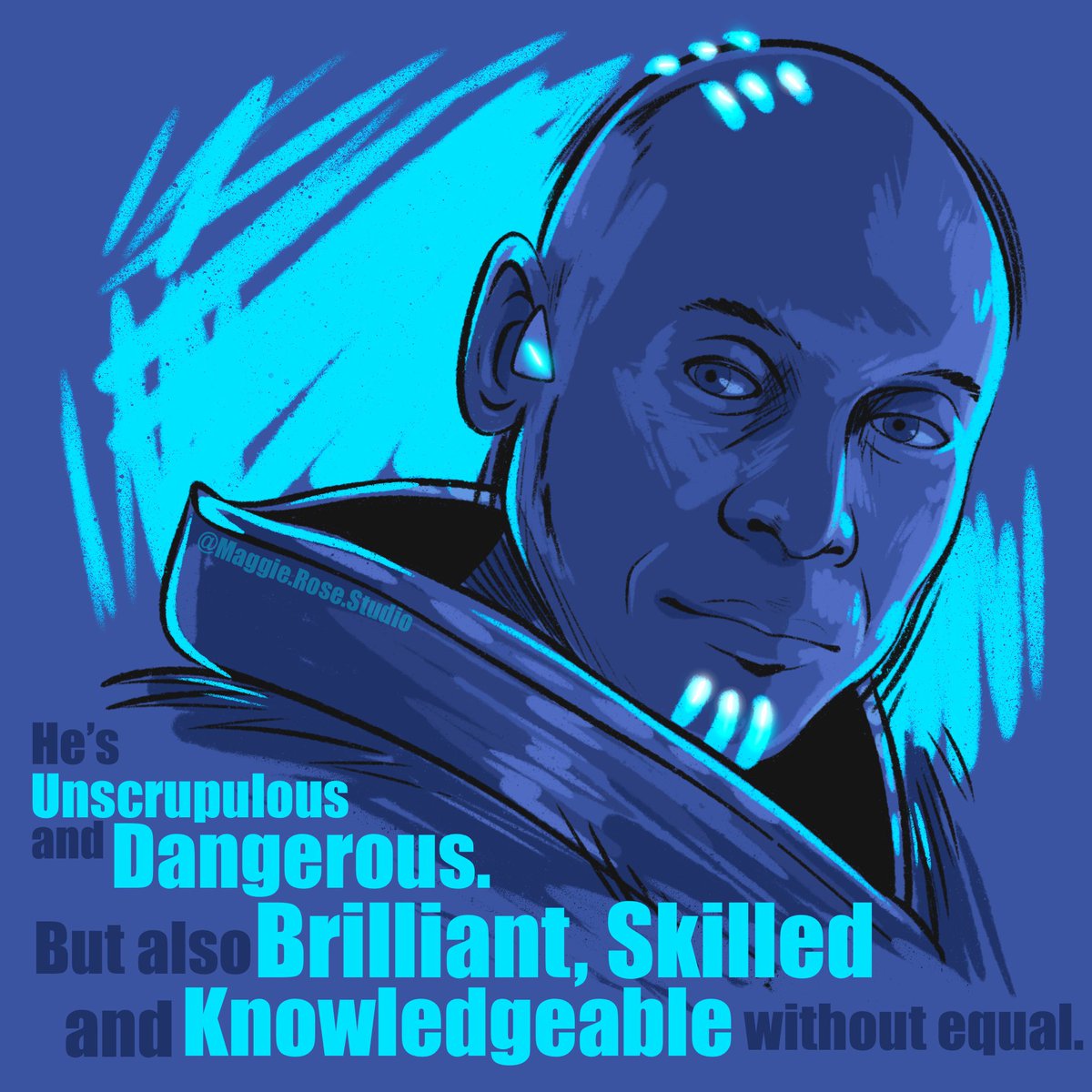 MaggzRoseStudio's tweet photo. Dedicated to the absolute LEGEND @lancereddick 
Thank you for all the incredible work you’ve given the world 💙 #RIPLanceReddick https://t.co/9lz1SjDhxC